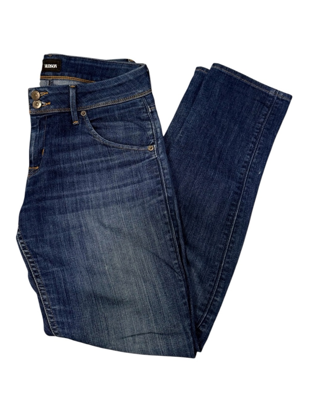 Hudson Jeans Women's Collin Flap Skinny Jeans in Indigo Wash